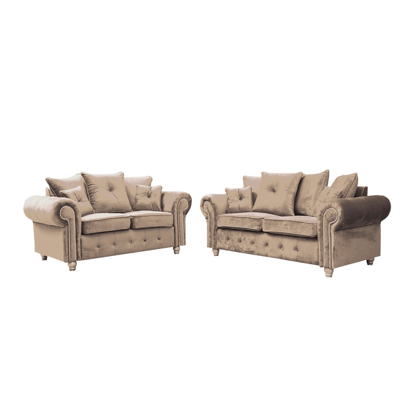 Ashwin Fabric Corner And 3+2 Seater Sofa - Prime Furniture