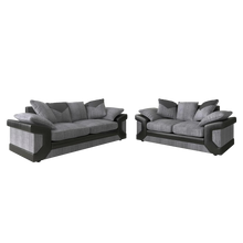 Dino Black/Grey Left Arm Or Right Arm Corner And 3+2 Seater Sofa
