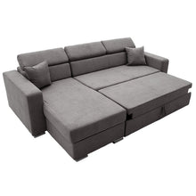 Luca Fabric Corner Left/Right Arm Sofa Bed With Storage - Prime Furniture
